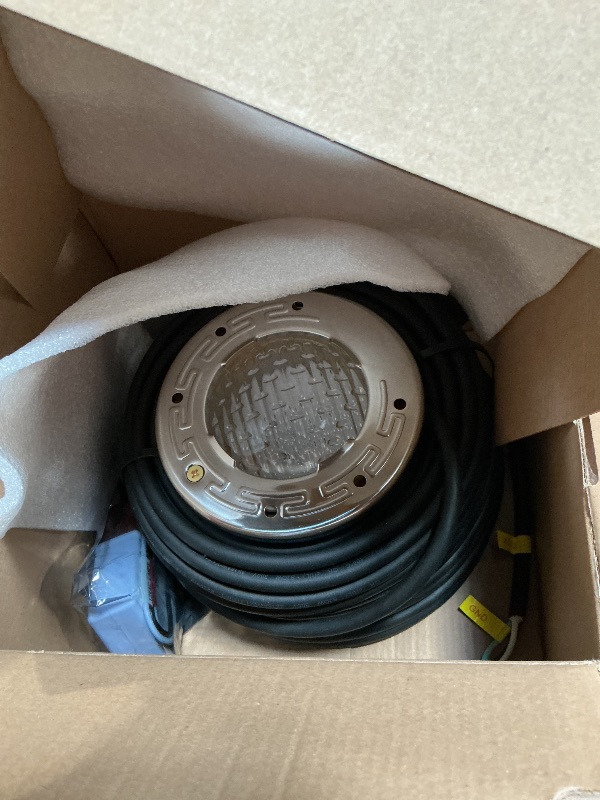 Photo 1 of ***FOR PARTS ONLY/ NON-FUNCTIONAL*** SURAIELEC 6 Inch LED Spa Lights, 12V AC Color Changing Pool Lights for Inground Pool, Underwater Spa Light with Remote Control, Fits for 6" Small Wet Niches, 15W(150W Equivalent), 100FT Cord