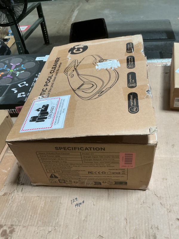 Photo 1 of ***RECOMENDED FOR PARTS HAS ISSUES FUNCTIONING***Robotic Pool Cleaner, Cordless Pool Vacuum for Above Ground & Inground Pools, 200mins Runtime Automatic Pool Vacuum Robot for Leaves & Dirt, Powerful Suction up to 2500 sq.ft, Self Parking
