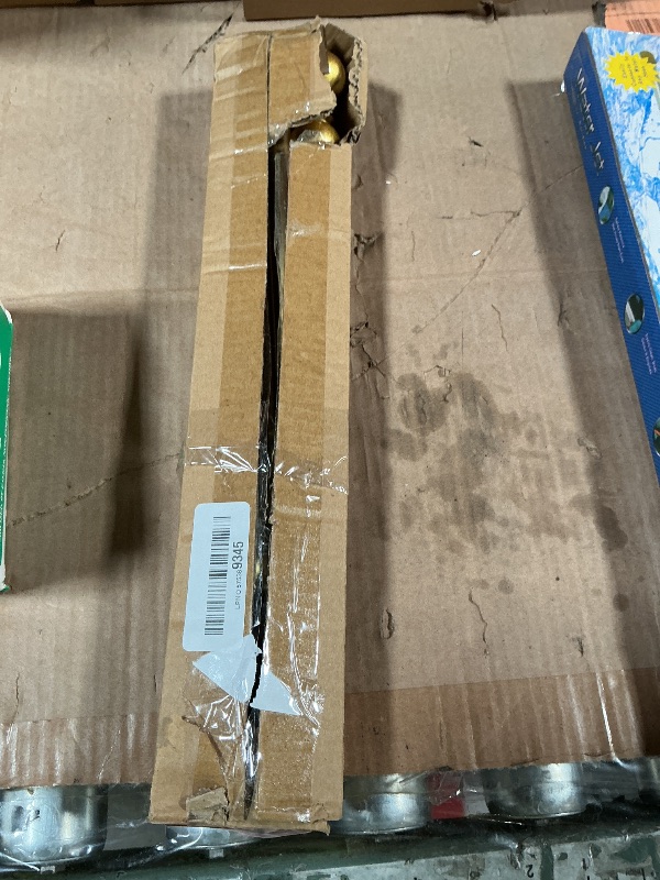 Photo 1 of ***FOR PARTS ONLY/MISSING ASSEMBLY PIECES*** GXOACKJ Curtain Rods for windows 32-48 inch, 5/8 inch Decorative Gold Splicing Heavy Duty Metal Curtain Rod set with Brackets