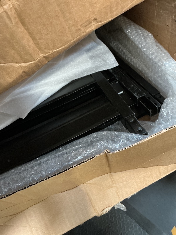 Photo 1 of ****FOR PARTS ONLY/ MISSING ASSEMBLY PIECES**** SMARTSTANDARD Metal Air Conditioner Fence 3 Panels - 38" W x 40" H Outdoor Privacy Screen, No Dig Pool Equipment Enclosure, Trash Can Screens, Garden Fencing for AC Unit Patio Backyard, Black