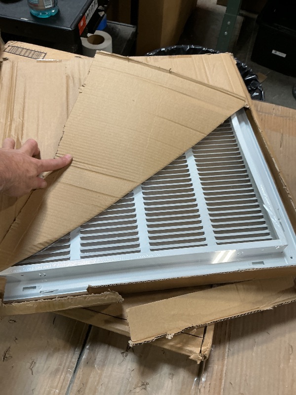 View 2 of 20x20 Return Air Grille [Duct Opening Size],Return Air Vent Cover for Wall Or Ceiling,Steel Return Air Filter Grilles Removable Face/Door for 1 Inch Filters (20"W x 20"H [Duct Opening])