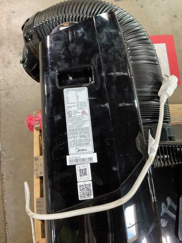 Photo 1 of **FOR PARTS ONLY/ CORD IS MELTED IN 1 SPOT/ NON-FUNCTIONAL*** Midea Duo 14,000 BTU (12,000 BTU SACC) High Efficiency Inverter, Ultra Quiet Portable Air Conditioner, Cools up to 550 Sq.Ft., Works with Alexa/Google Assistant, Includes Remote & Window Kit, 2