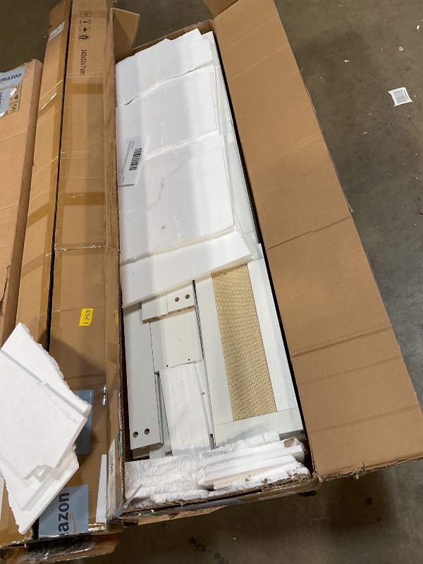 Photo 1 of ****MISSING INSTRUCTIONS & ASSEMBLY HARDWARE****** Patikuin Dresser for Bedroom, Rattan 9 Drawer Dresser for Closet, Double Wood Dressers & Chest of Drawers for Nightstands, TV Stands, Living Room, Entryway, Hallway, Cloakroom (White)