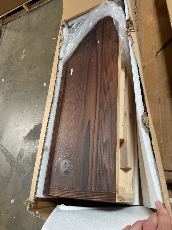 Photo 1 of **FIREPLACE MANTLE** 5’ long WALNUT GRAIN AND COLOR