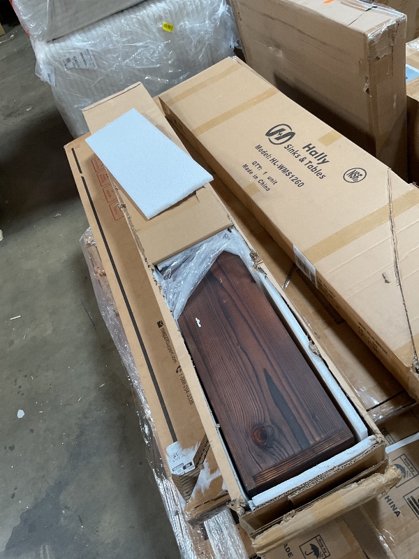 Photo 1 of **FIREPLACE MANTLE** 5’ long WALNUT GRAIN AND COLOR