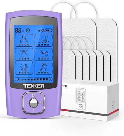 Photo 1 of 24 Modes TENS Unit Muscle Stimulator for Pain Relief, Rechargeable TENS Machine, Drug-Free Pain Relief for Shoulder, Back, Sciatica, Muscle, Physical Therapy, 8pcs 2" and 2"x4" Electrode Pads
