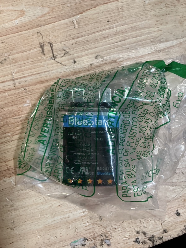 Photo 1 of [UL Listed] BlueStars 3 uF MFD ±5% 370-440VAC Volt CBB65 Oval Run Start Capacitor 50/60 Hz AC Electric Replacement Part - for Central Air-Conditioners Heat Pumps Condenser Fan Motors AC Compressors