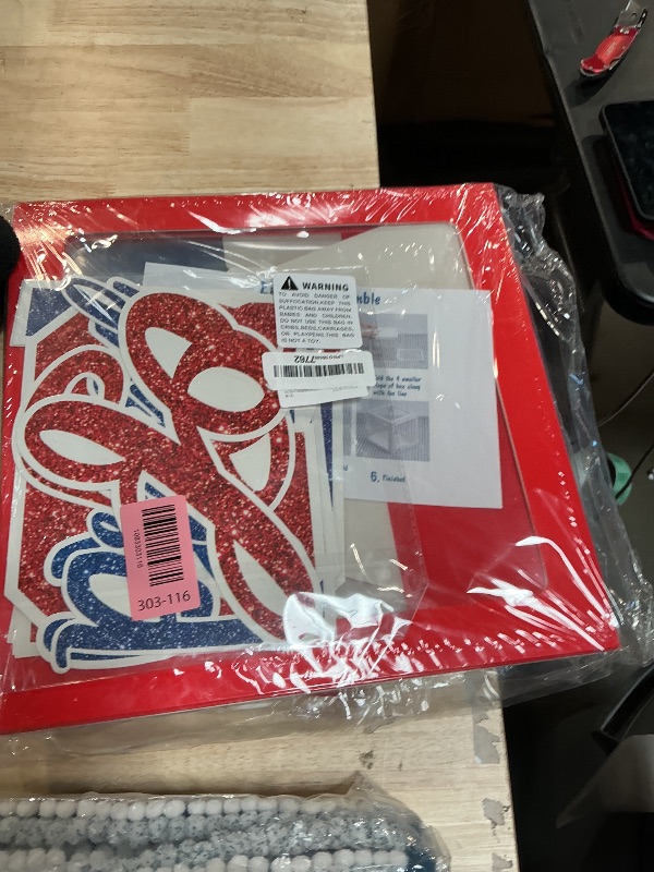 Photo 1 of 2026 Graduation Decorations, Red and Blue Graduation Decorations, Balloons Boxes (4PCS) with Letters 2026 GRAD So Proud of You, Congrats Grad Decorations for High School & College