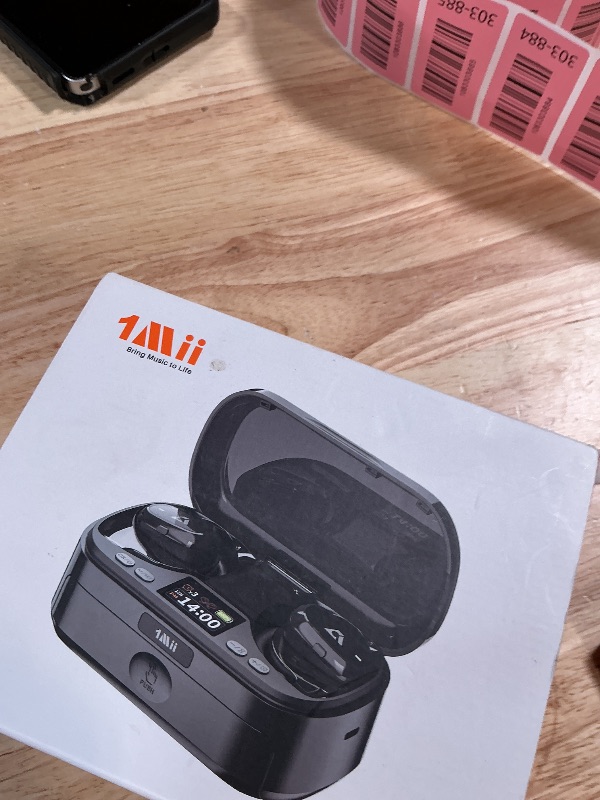 Photo 1 of 1Mii Open Ear Headphones with Organizer Box, Bluetooth 6.0 Wireless Over Ear Earbuds 180° Rotatable Earhooks, 48H Playtime, Custom EQ via App, IP5 Waterproof for Sports, Running, Gym