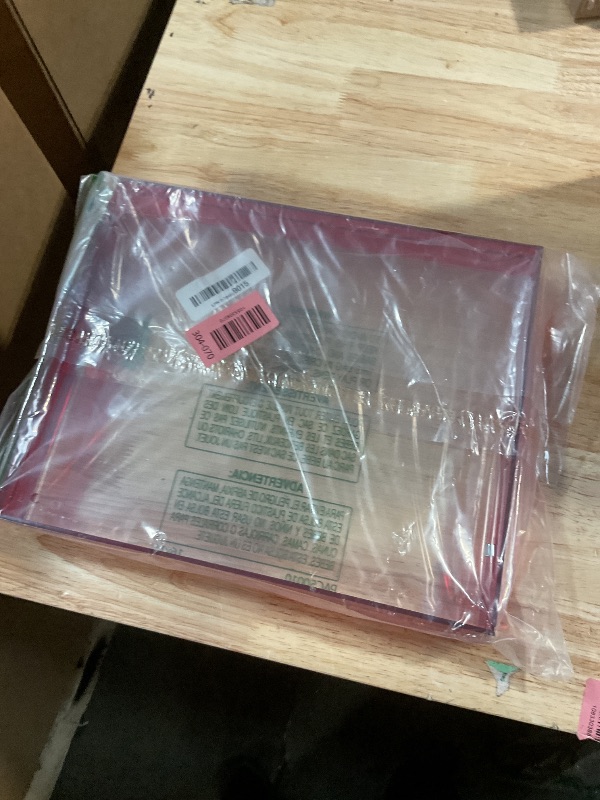 Photo 1 of ***MISSING ASSEMBLY HARDWARE (SCREWS)**** MFoffice 8x10 Picture Frame, Stunning Color Acrylic Floating Photo Frame, Use as 8x10, 8x8, 6x8 Picture Frame and Acrylic Tray, Horizontal and Vertical Formats for Tabletop Display, Red, 1Pack