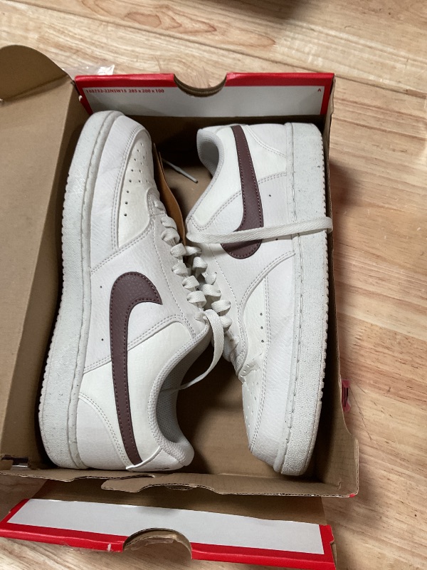 Photo 1 of **HEAVILY USED/ DIRTY*** Nike Women's Court Vision Low Next Nature Shoes, Phantom/Tattoo-Sail, 9