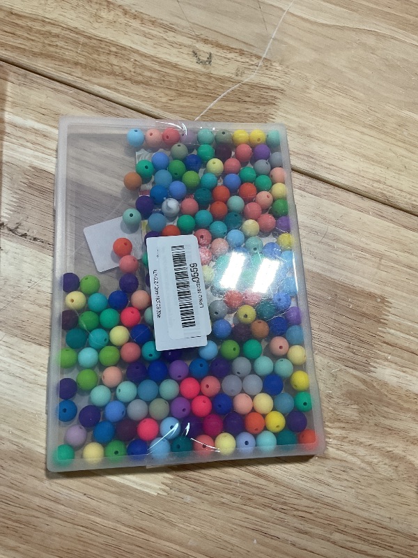 Photo 1 of 180PCS FIVEIZERO Silicone Beads – 30 Colors 12mm Round Rubber Beads Bulk for DIY Crafts, Keychain Accessories & Jewelry Making