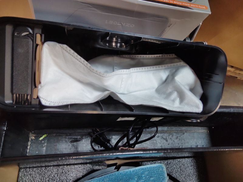 Photo 1 of ***POSSIBLY FOR PARTS HAS ISSUES/ FUNCTIONING**** Tikom Robot Vacuum and Mop, 6000Pa Robotic Vacuum Cleaner with Self-Emptying Base, 90 Days Capacity, LiDAR Navigation, Home Mapping, Ideal for Pet Hair, Hard Floors, Carpet (L8000 Plus)