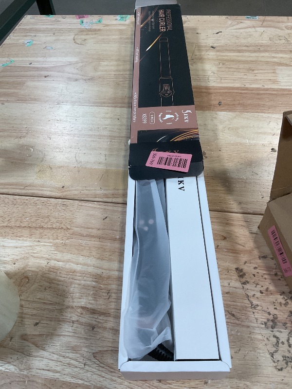 Photo 1 of 1 Inch Curling Wand Long Barrel, Dual Voltage Hair Curling Iron Wand Ceramic for Long Hair,10 Adjustable Temp