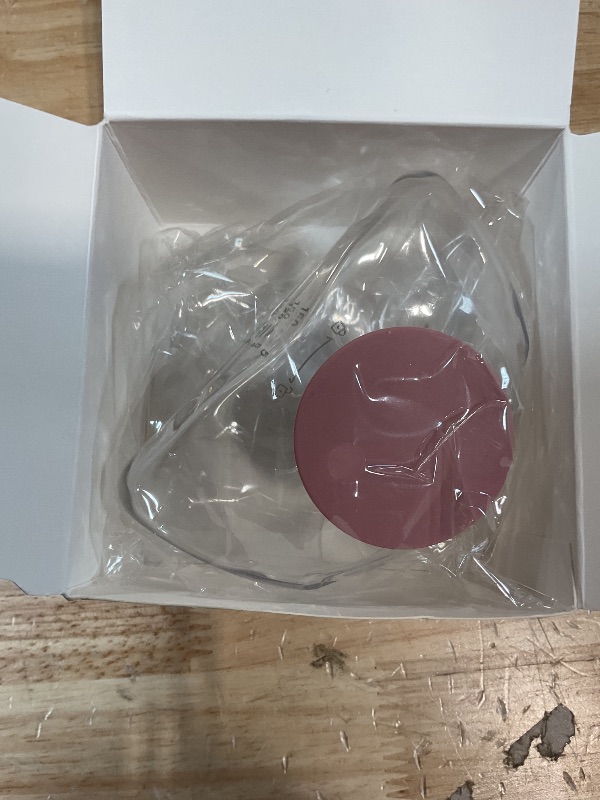 Photo 1 of 1 Pack Breastmilk Collection Replacement Accessories for Momcozy Upgraded Mobile Flow M9, Upgraded M9 Milk Container with Red Silicone Cap, Not Mom Cozy Original Parts