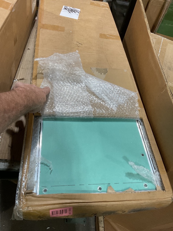 Photo 1 of 16" x 48" Aluminum Drywall Access Panel, Flush Mount Paintable Wall Inspection Hatch, Reinforced Recessed Access Door for Plumbing, Electrical, HVAC, Home Garage & Commercial Use