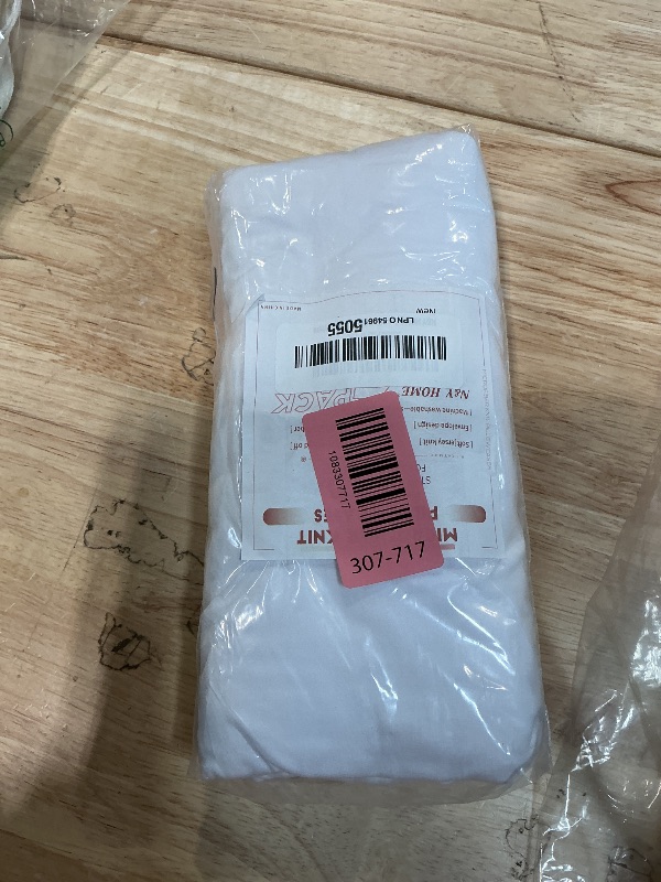 Photo 1 of 2-Pack Jersey Knit Pillow Cases Standard/Queen - Ultra Soft T-Shirt Like White Pillowcases Microfiber Blend - Envelope Closure Queen or Standard Size Set of 2, White
