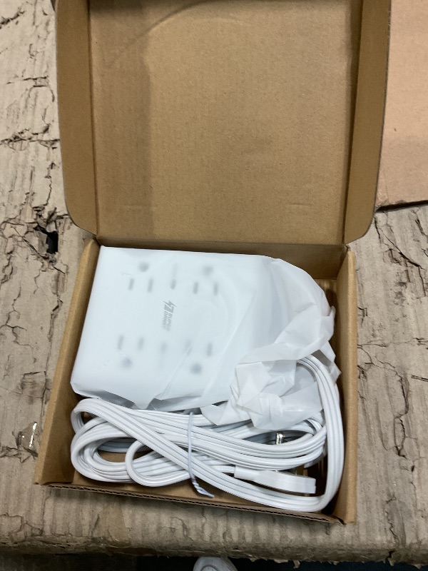 Photo 1 of 10Ft Extension Cord with Multiple Outlets, Flat Plug Surge Protector Power Strip 10 Ft Long Cord, 8 Outlets & 4 USB Ports (2 USB C), Desk Charging Station for Home Office, College Dorm Room Essentials