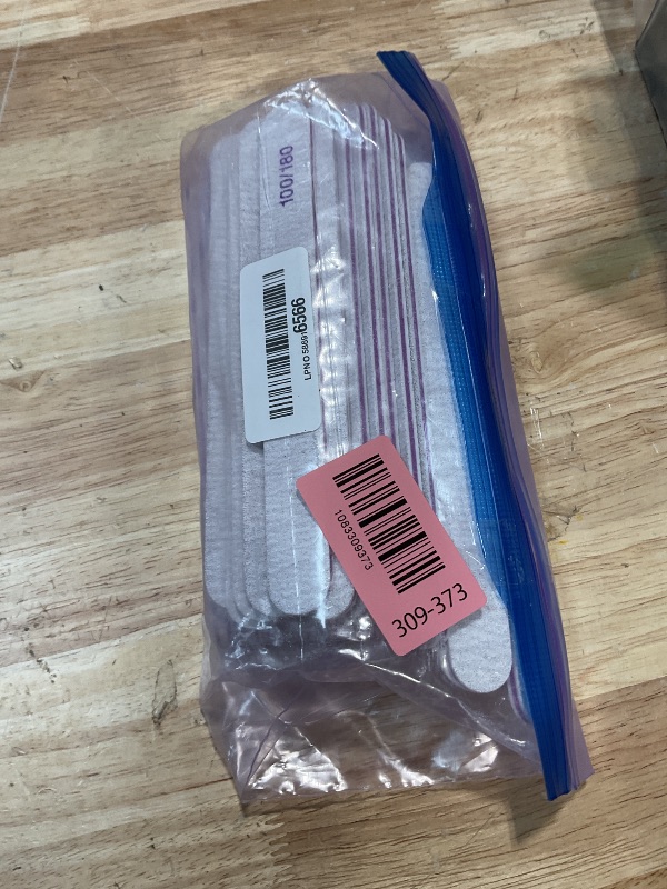 Photo 1 of 50 Pcs Nail File, Emery Board Nail Files for Acrylic Nails and Natural Nails, 100/180 Grit Double Sided Fingernail File Gel Nail Professional Reusable Washable Manicure Pedicure Kit Set Gray