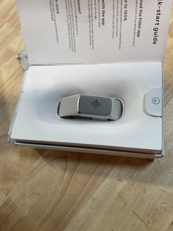 Photo 1 of **RECOMENDED FOR PARTS/ EITHER NEEDS CHARGNG OR NON-FUNCTIONAL**** Fitbit Charge 6 Fitness Tracker with Google Apps - Heart Rate on Exercise Equipment - 3-Month Google Health Premium Membership Included - Health Tools - Porcelain/Silver - Small&Large Band