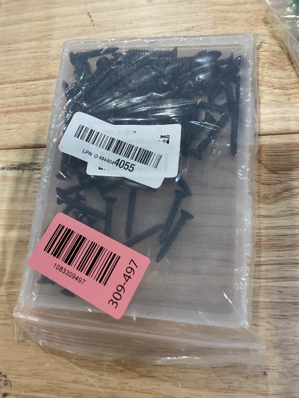 View 2 of #10 x 1-1/4" (80 Pack) Flat Head Sheet Metal Screws Phillips Drive Self-Tapping Wood Screws, Black Oxide 304 Stainless Steel Screw (18-8), Corrosion Resistant Screws