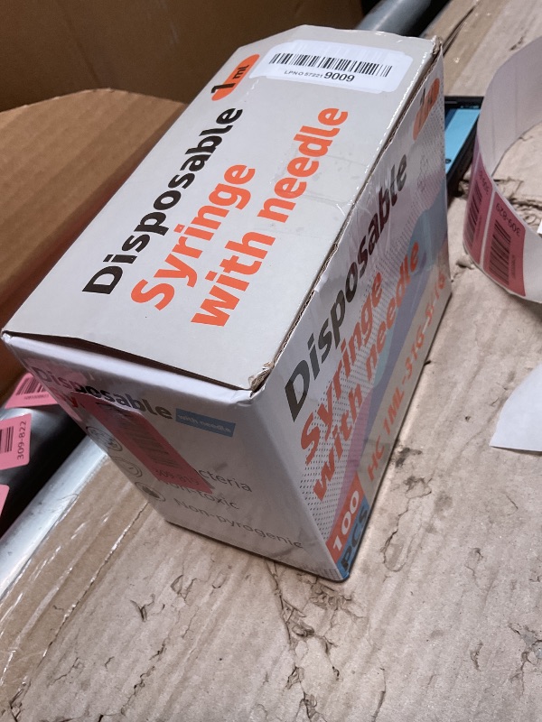 Photo 1 of 1ml 31G 5/16" (8mm) Syringes, Disposable Individually Package (100pcs)