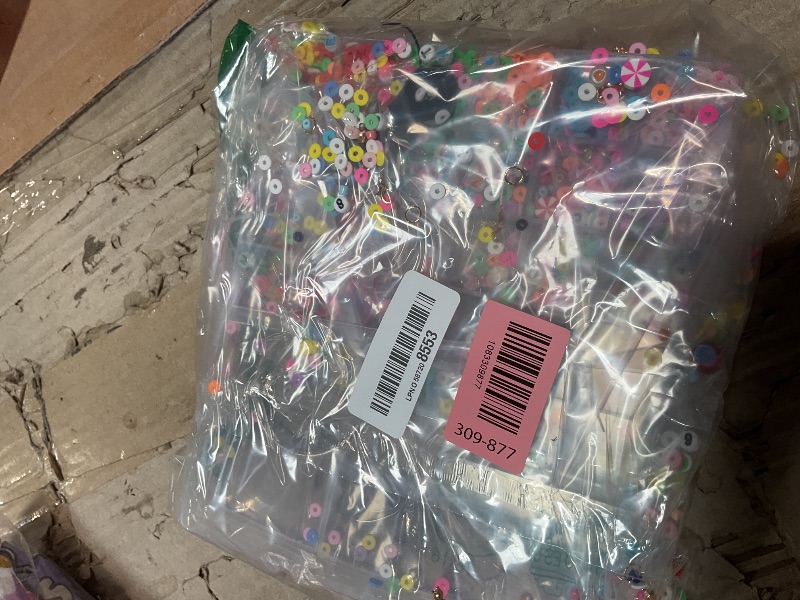 Photo 1 of ***MISSING PIECES**** Dowsabel Clay Beads 7500 Pcs Friendship Bracelet Making Kit,2 Boxes 24 Colors Polymer Heishi Beads with Letter Beads for Jewelry Making, DIY Arts and Crafts Gifts Toys for Girls Age 4+