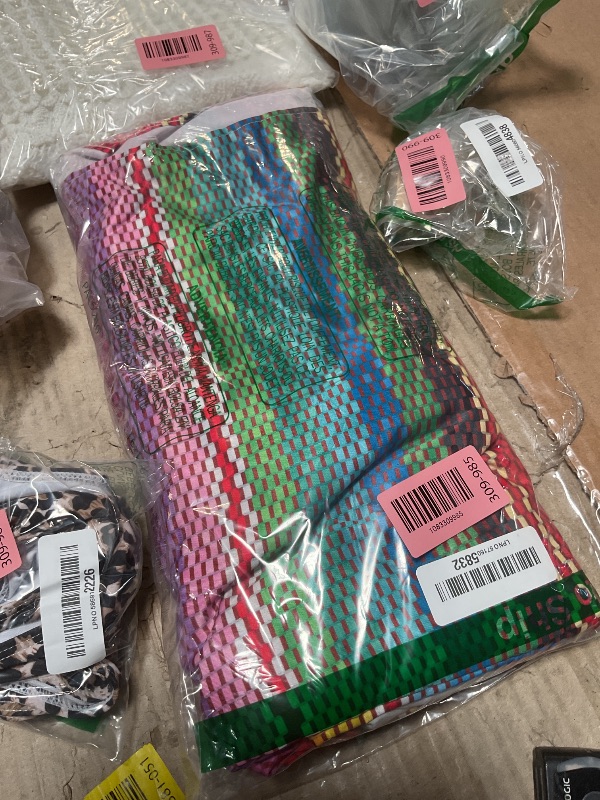 Photo 1 of **RUNS BIG*** Horaldaily Mexico Tablecloth, Colorful Stripes, 60x120 Inch Rectangular