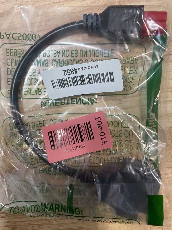 Photo 1 of ***DOES NOT COME WITH CODE READER/PICTURE IS TO SHOW CORD IS FUNCTIONAL*** Alchiauto 6 Pin to 16 Pin OBD2 Diagnostic Cable for Euro5 Motorcycle,