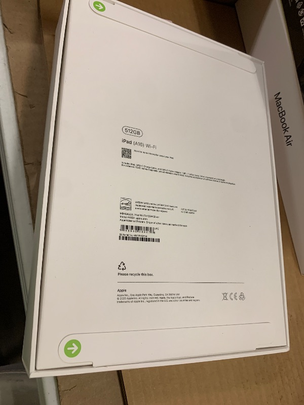Photo 1 of Apple iPad 11-inch: A16 chip, 11-inch Model, Liquid Retina Display, 512GB, Wi-Fi 6, 12MP Front/12MP Back Camera, Touch ID, All-Day Battery Life — Silver