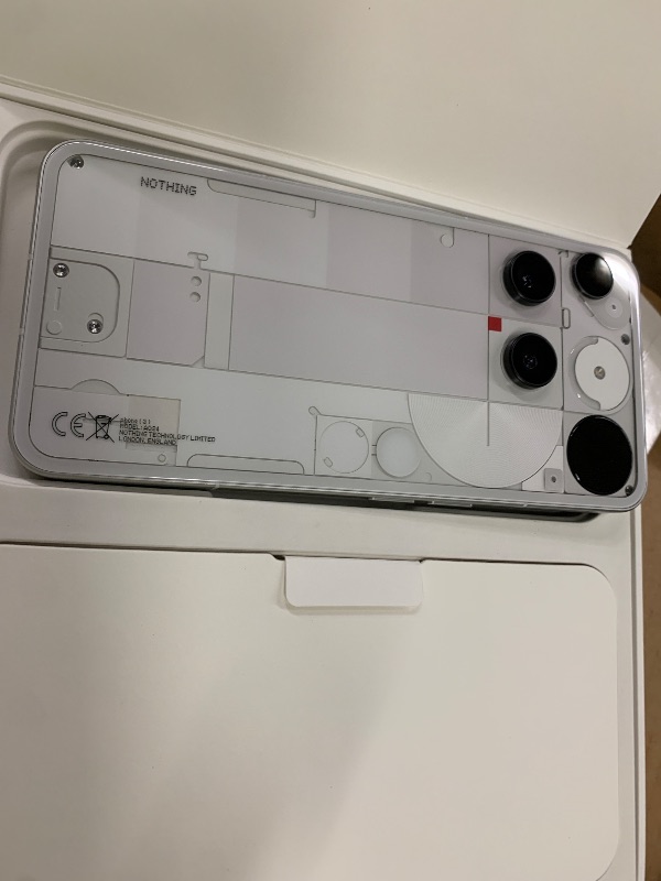 Photo 1 of Nothing Phone (3) Cell Phone, 5G Unlocked Phones 256GB, Android 15, Snapdragon 8s Gen4, AI Mobile Phones with Four 50MP Cameras & AMOLED Display, 5150mAh, Glyph Interface, Smartphone White