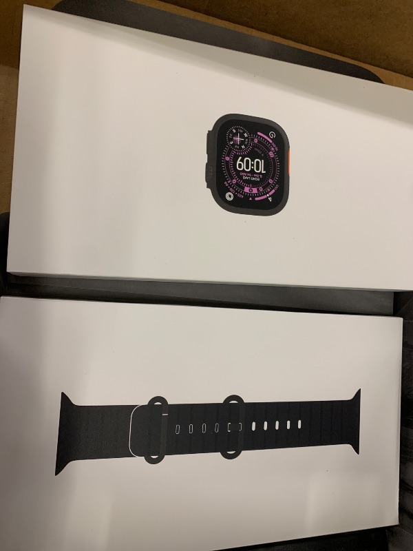 Photo 1 of Apple Watch Ultra 3 [GPS + Cellular 49mm] Running & Multisport Smartwatch w/Rugged Titanium Case w/Black Ocean Band. Satellite Communications, Advanced Health & Fitness Tracking