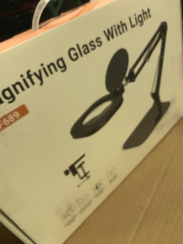 Photo 1 of LIONVISON Magnifying Glass with Light and Stand: 27 Inch Extra Long Arm