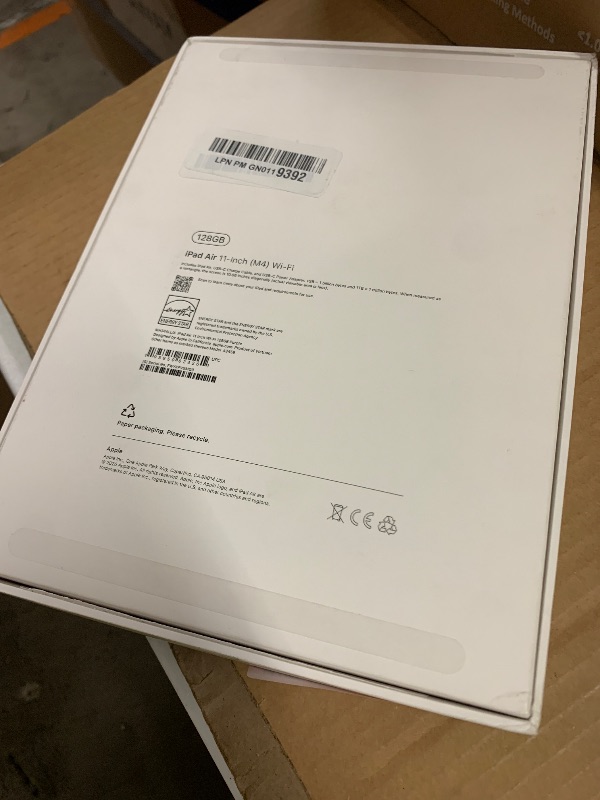 View 2 of Apple iPad Air 11-inch (M4): Liquid Retina Display, 128GB, 12MP Front/Back Camera, Wi-Fi 7 with Apple N1, Touch ID, All-Day Battery Life — Purple