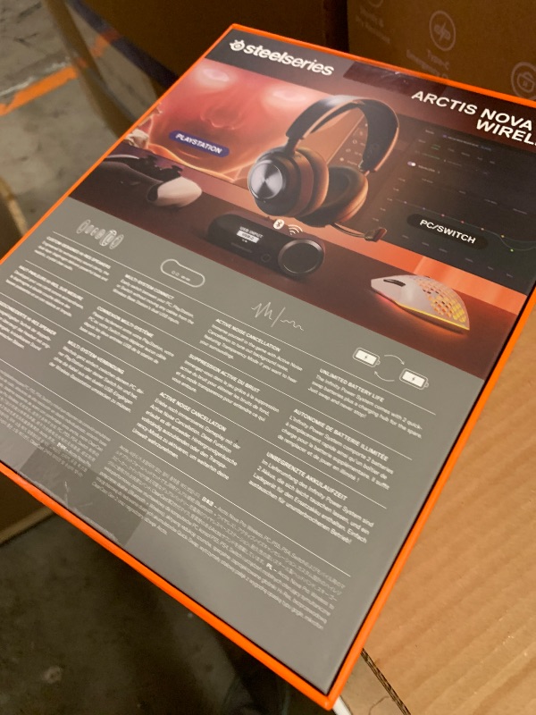 Photo 1 of SteelSeries Arctis Nova Pro Wireless Multi-System Gaming Headset - Premium Hi-Fi Drivers - Active Noise Cancellation - Infinity Power System - ClearCast Gen 2 Mic - PC, PS5, PS4, Switch, Mobile
