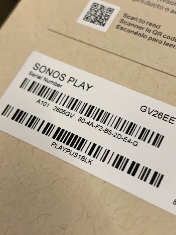 Photo 1 of Sonos Play Portable Bluetooth Speaker - Black