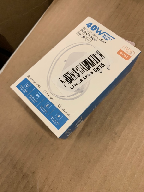 Photo 1 of 4-in-1 Retractable USB C Wall Charger,40W Fast Charging for Multi-Device