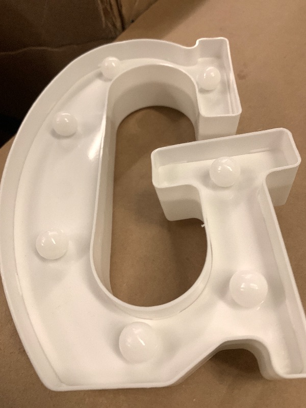 Photo 1 of IFDGCTK LED Light Up Letter 'G' - Warm White