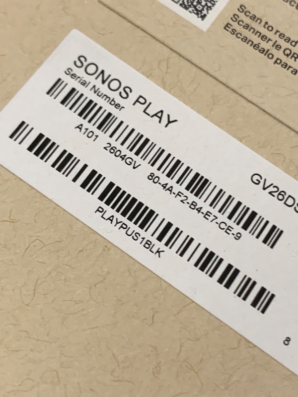 Photo 1 of Sonos Play Portable Bluetooth Speaker - Black