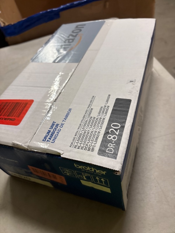 Photo 1 of Brother Genuine-Drum Unit, DR820, Seamless Integration, Yields Up to 30,000 Pages, Black