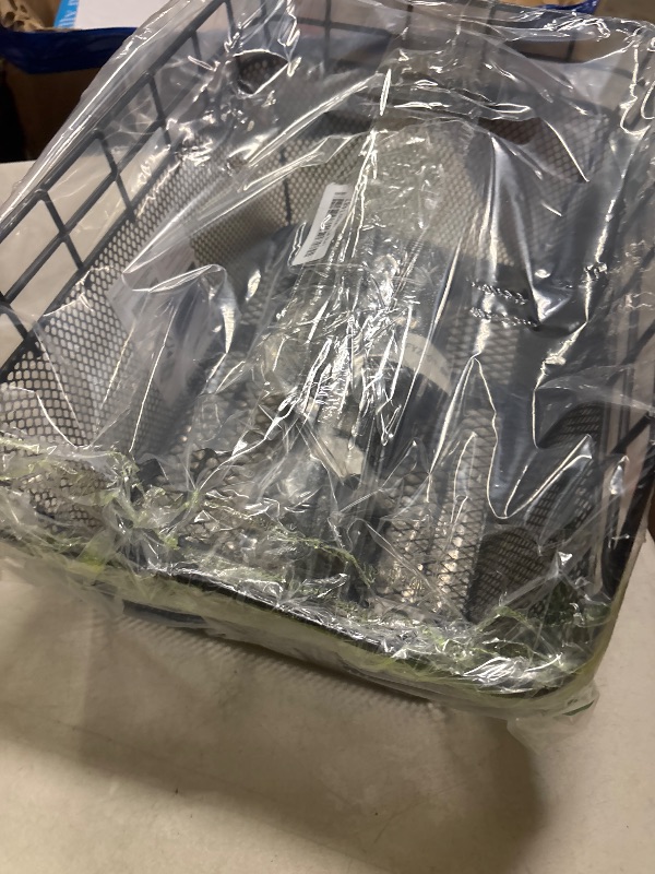 Photo 1 of Rear Bike Basket - Large Bicycle Rear Basket with Cargo Net and Waterproof Cover, Wire Bike Baskets Rear Large Capacity (NO Bike Rack Included)