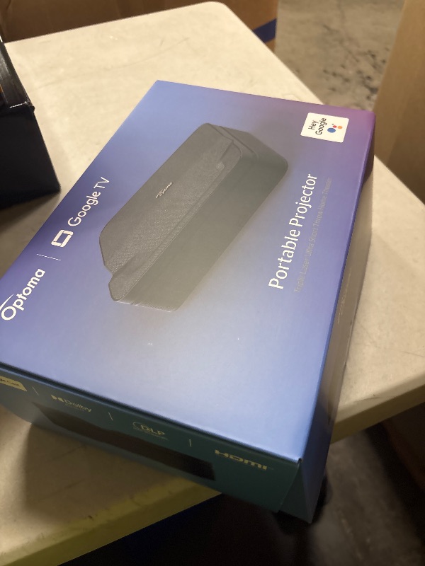 Photo 1 of Optoma ML1080UST 1080p Photon Go Ultra Short Throw Full HD LED Triple Laser DLP Google TV Smart Projector