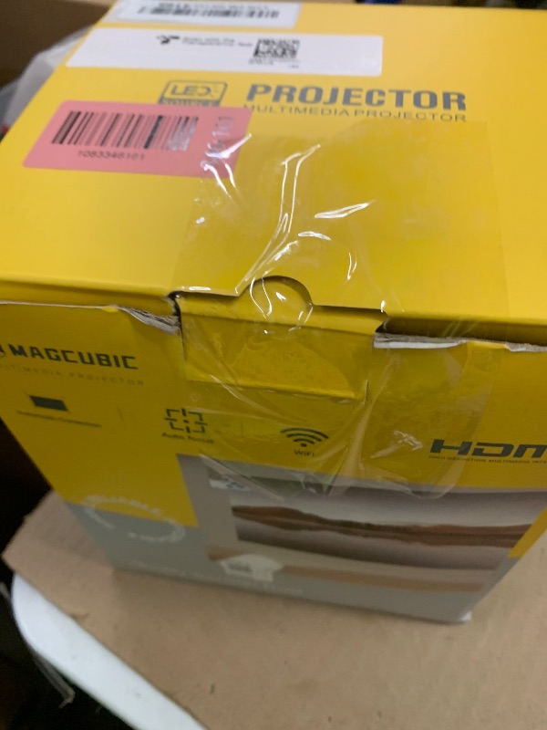 Photo 1 of Mini Projector with Wifi 6 and Bluetooth 5.4, Smart Portable Projector 4K Support, Android 14 & 400 ANSI, Auto Focus & Keystone, 1080P Small Proyector Magcubic HY320Pro for Bedroom, Movie, Outdoor