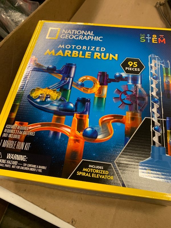 Photo 1 of National Geographic Marble Run Building Set with Motorized Elevator