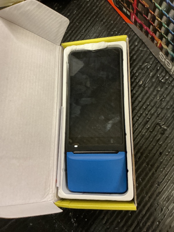 Photo 1 of BISOFICE Android 11 PDA Handheld POS Terminal 2D Barcode Scanner Inventory Machine Bluetooth Connect Mobile 5.5" for Warehouse Inventory Logistics Retail POS System (Blue)