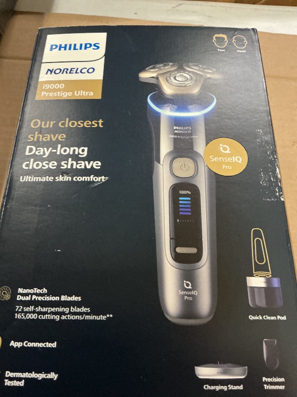 View 2 of Philips Norelco i9000 Prestige Ultra Electric Shaver, Dark Slate