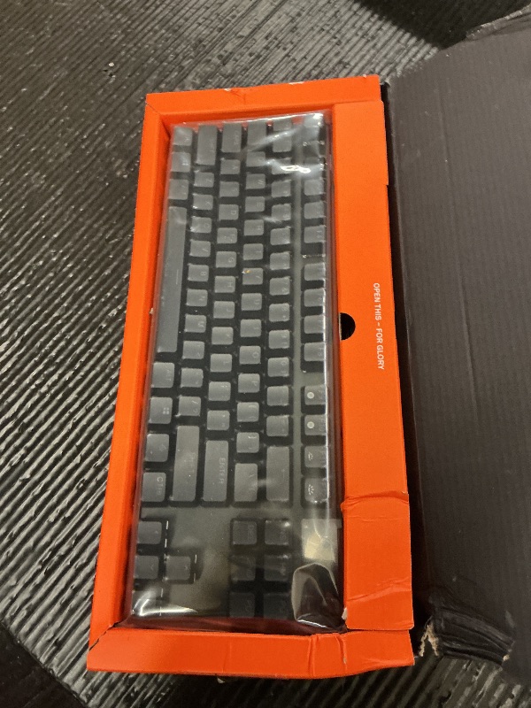 Photo 1 of SteelSeries Apex Pro TKL Gen 3 Gaming Keyboard - OmniPoint 3.0 Analog Magnetic Switches, Quickset Auto-Presets (Rapid Trigger, Rapid Tap/SOCD, Protection Mode), OLED, RGB, PBT Keycaps, USB-C, Black