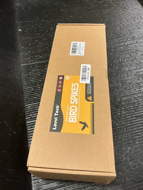 Photo 1 of Bird Spikes, 30 Pack, 41.9 FT Total Coverage, Outdoor Bird Deterrent for Pigeons and Small Birds, Helps Keep Cats and Squirrels Away, Plastic Spikes for Fences, Railings and Roofs, Brown