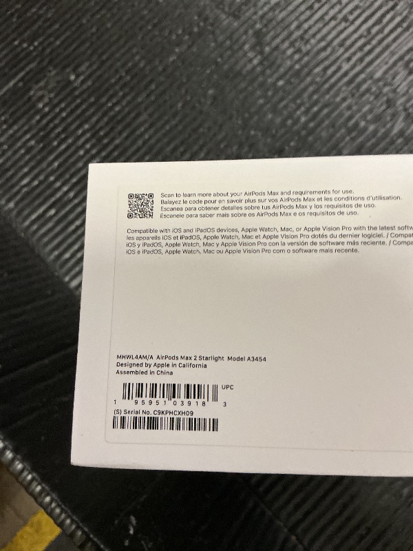 Photo 1 of FACTORY SEALED— Apple AirPods Max 2 Wireless Over-Ear Headphones, Active Noise Cancellation, Adaptive Audio, Personalized Spatial Audio, Live Translation, Bluetooth Headphones for iPhone – Starlight