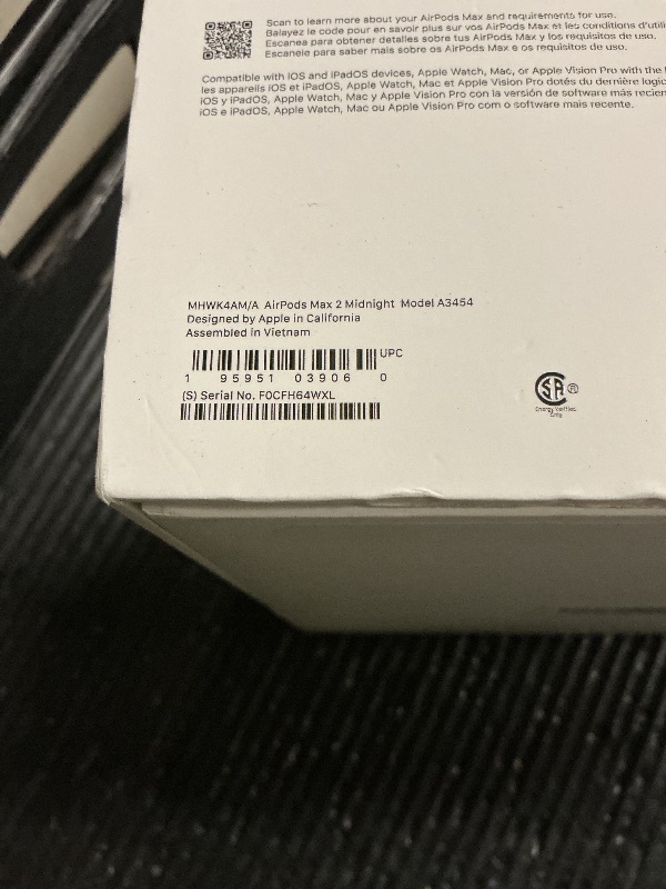 Photo 1 of Apple AirPods Max 2 Wireless Over-Ear Headphones, Active Noise Cancellation, Adaptive Audio, Personalized Spatial Audio, Live Translation, Bluetooth Headphones for iPhone – Midnight
